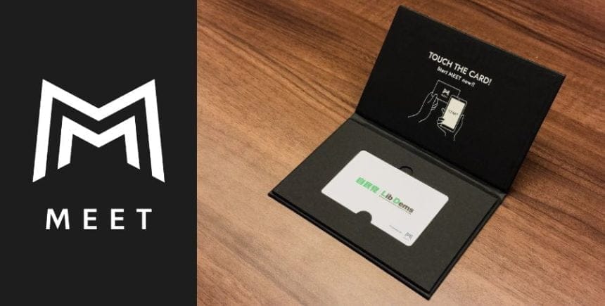 自民党、革新的な「MEET」タッチ名刺を党員に配布