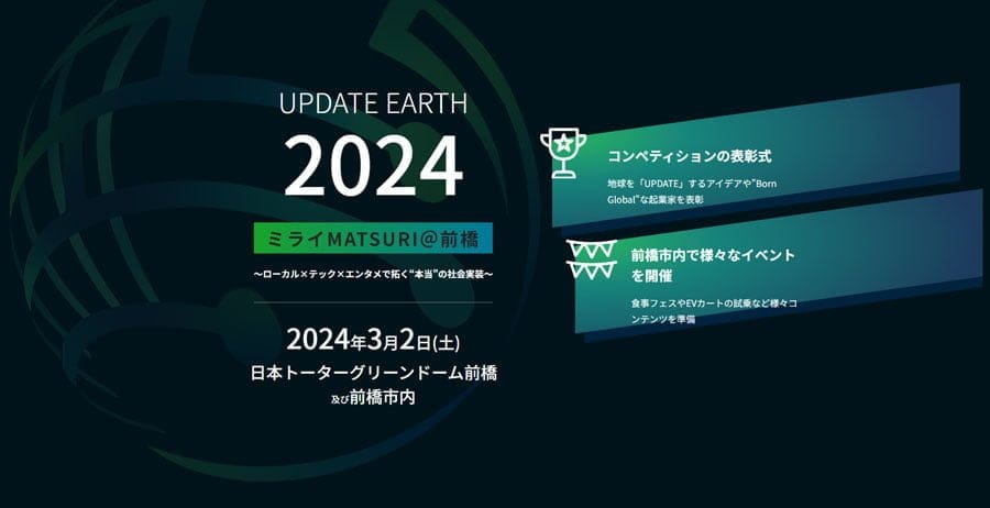 「UPDATE EARTHコンペティション」の結果発表
