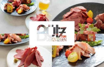 柚子胡椒を添えた牛タンスモーク