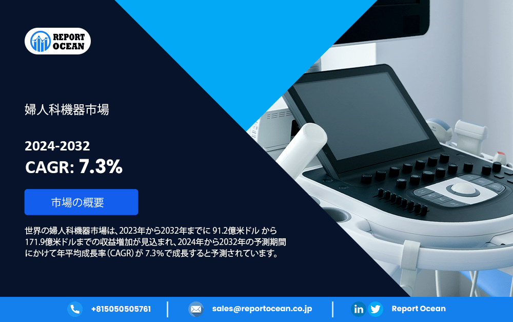世界の婦人科機器市場の予測2024年から2032年までの年平均成長率7.3％