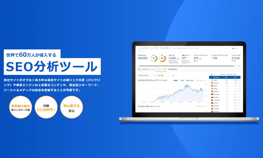 Ahrefsが提供するSEO分析ツール、世界中で60万人が活用