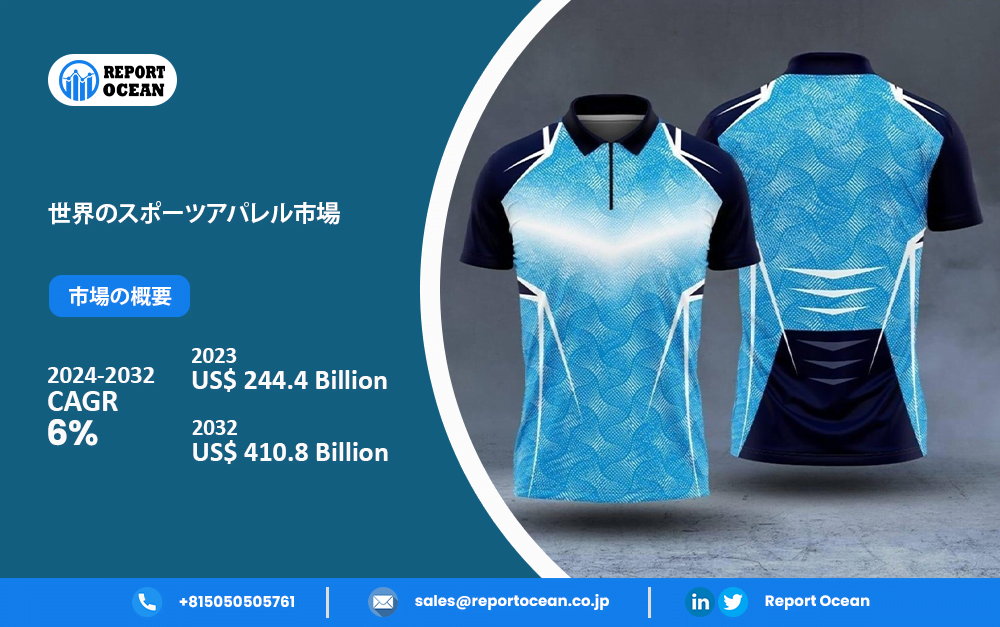 2032年までの予測期間に、世界のスポーツアパレル市場は収益が増加する見込み