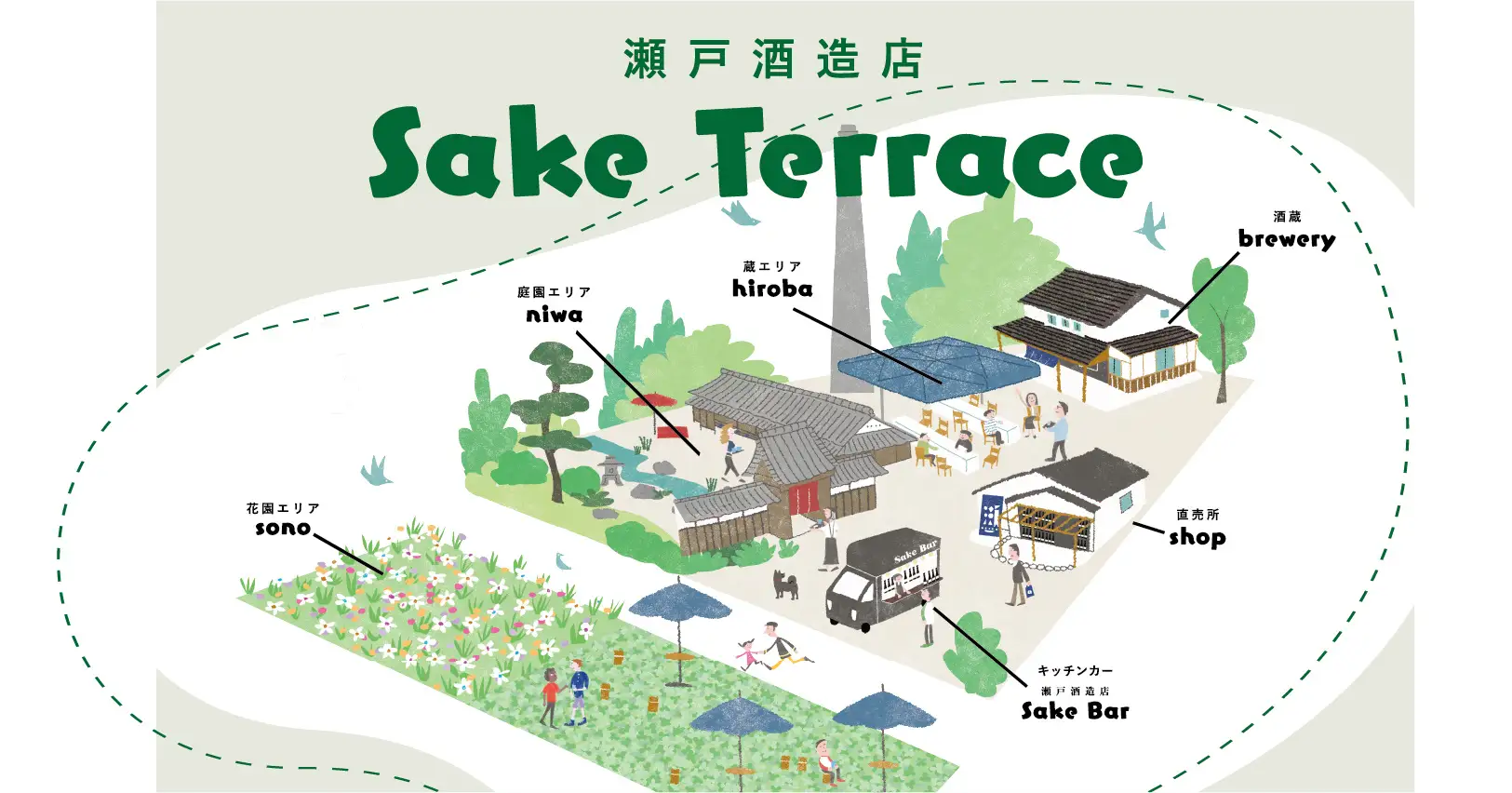 瀬戸酒造店がオープンスペース「SakeTerrace」をスタート