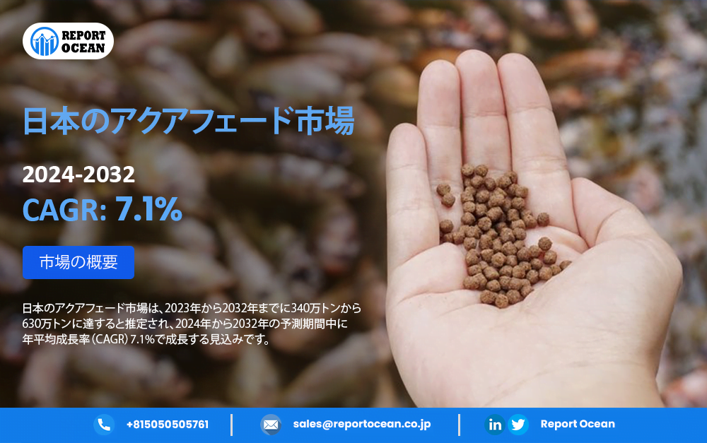 日本のアクアフィード市場、年平均成長率7.1%で成長予測