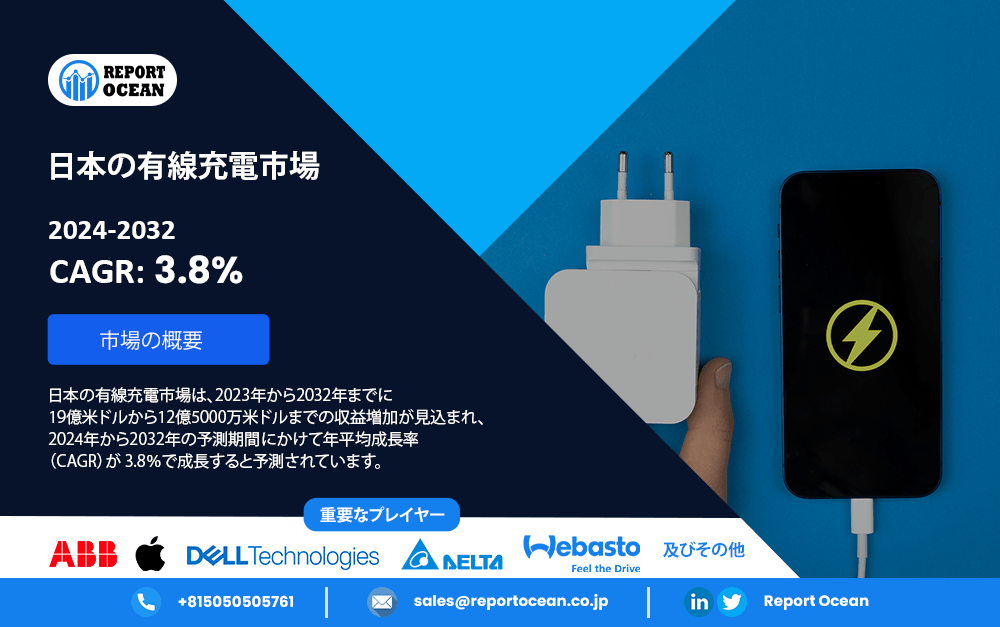 2032年までに日本の有線充電市場が急成長 – 予測と成長のカギ