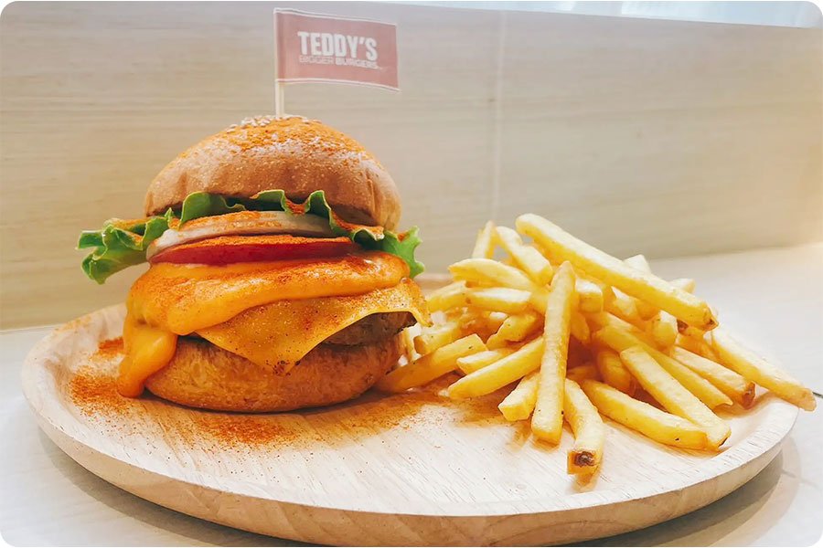 激辛チーズバーガーの画像