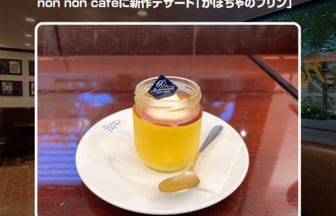 non non caféに新作デザート「かぼちゃのプリン」