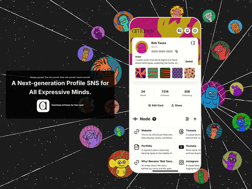 新しいプロフィールSNS『artTunes』正式リリース！—— すべての表現者のためのプラットフォームが誕生
