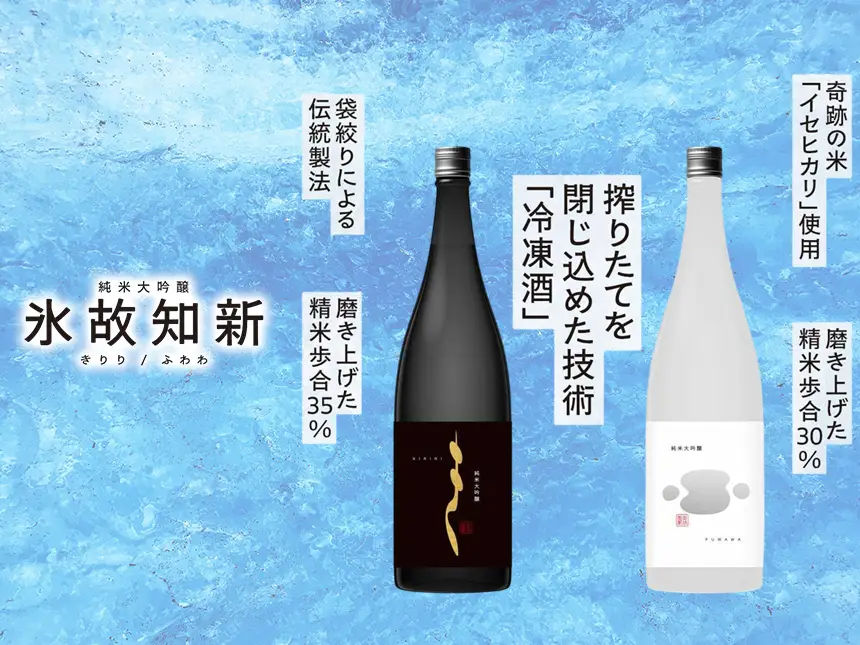 【数量限定発売】大学生が企画開発した日本酒「氷故知新 きりり・ふわわ」が登場