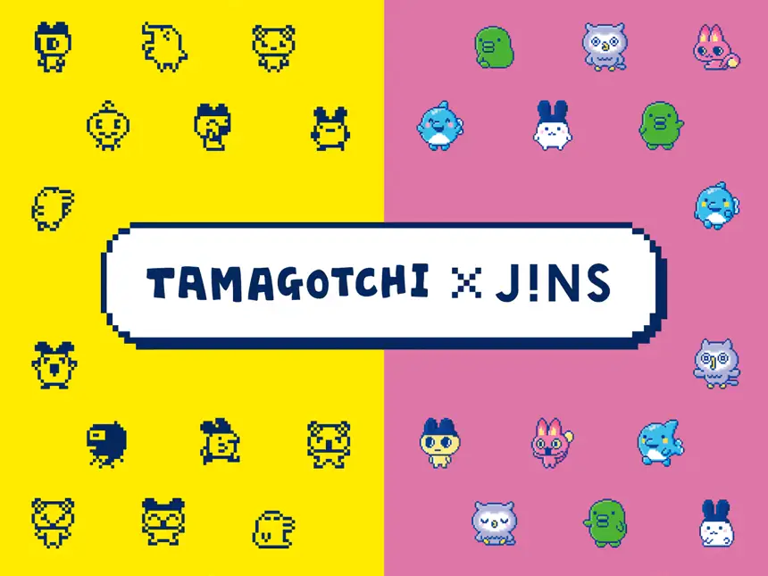 「たまごっち」×「JINS」コラボメガネ、2025年8月7日より登場!大人も子どもも楽しめるデザイン