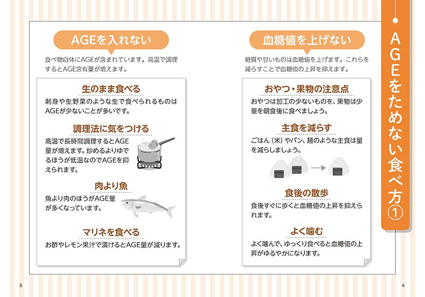 AGEを増やさない食事法を紹介