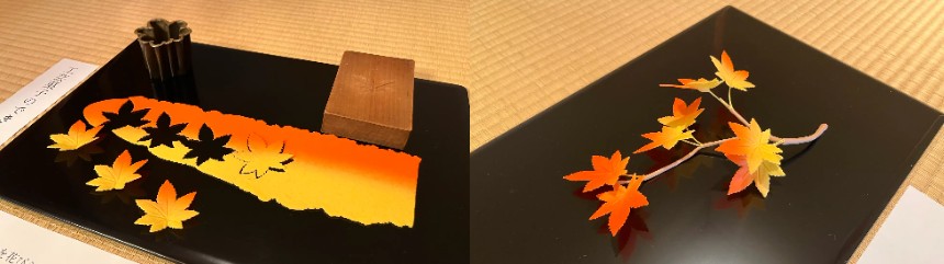 葉っぱや花びらを一枚一枚組み立てて自然の美を表現