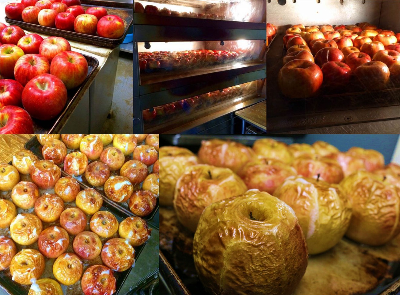 製パン店のオーブンで丸1日かけて焼き上げる