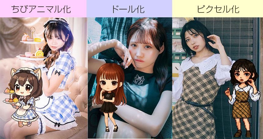 写真からキャラ化