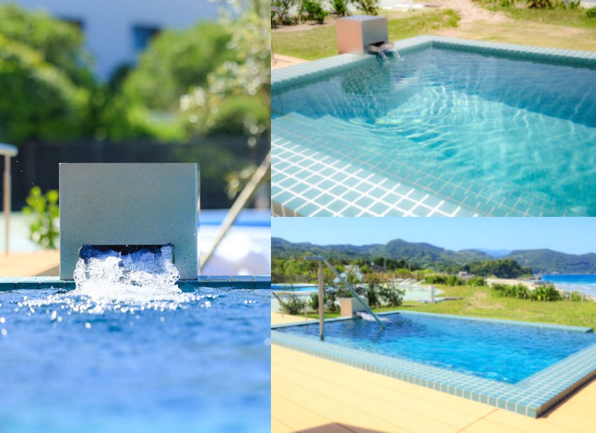 地下水の水風呂