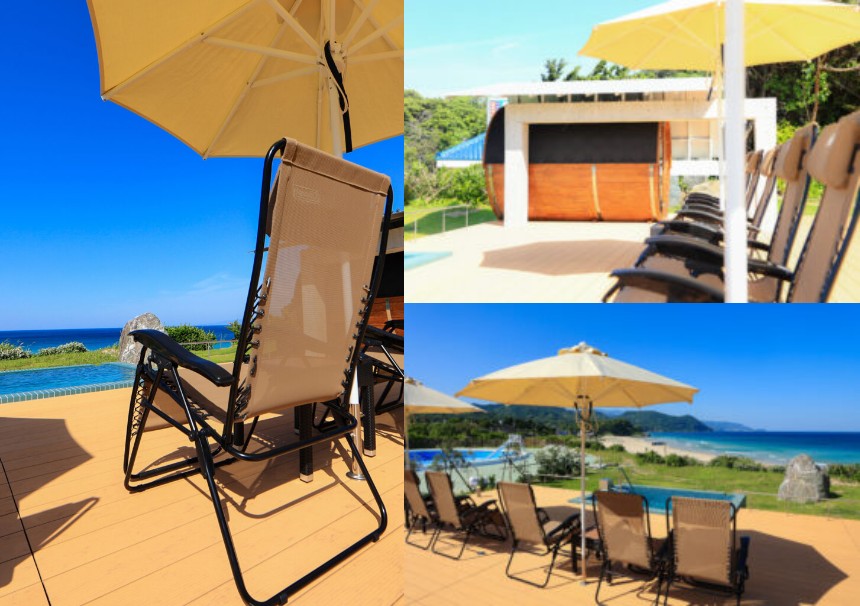 最高の景観での外気浴