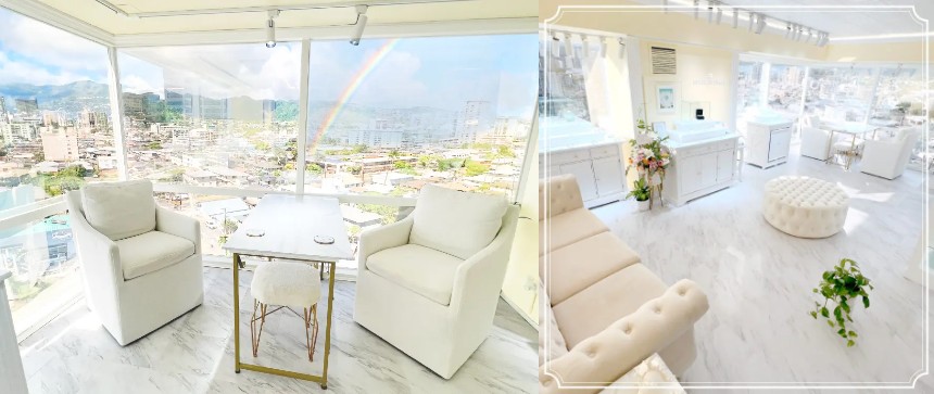 隠れ家的な落ち着いたサロン