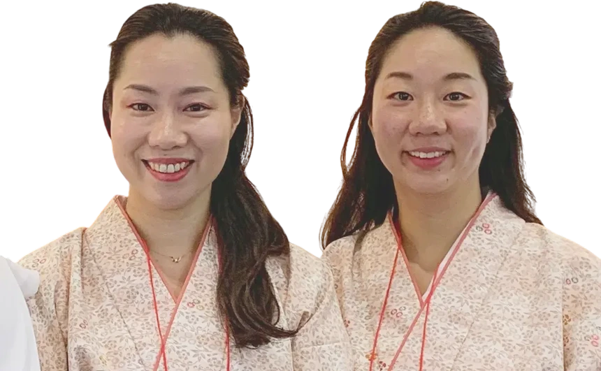 岩清の開発担当　岩崎智子、岩崎容子