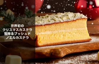 クリスマスカステラ『雪降るブッシュドノエルカステラ』