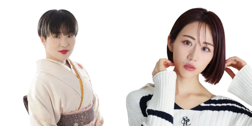 審査員のBOW(元東京ゲゲゲイ)、MCのタレント堀井ふき