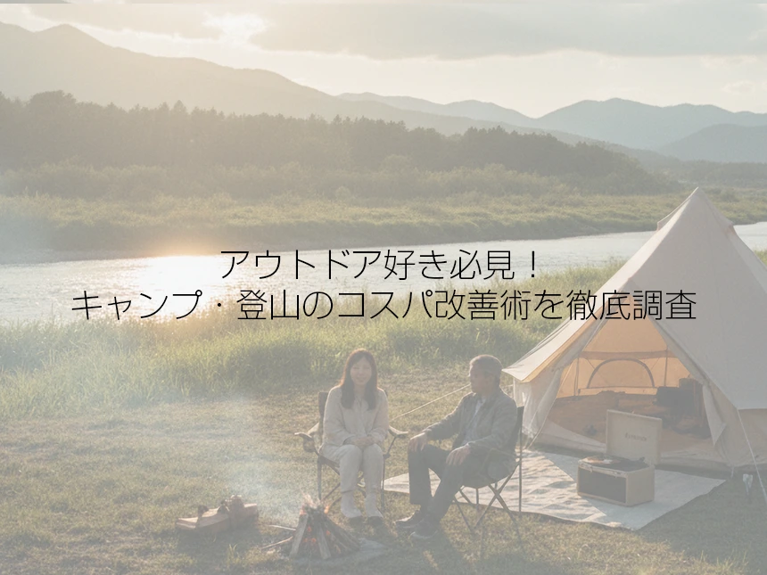 「癒し」なのに“出費地獄”!？20〜40代300人が語るアウトドア趣味のリアルコスト