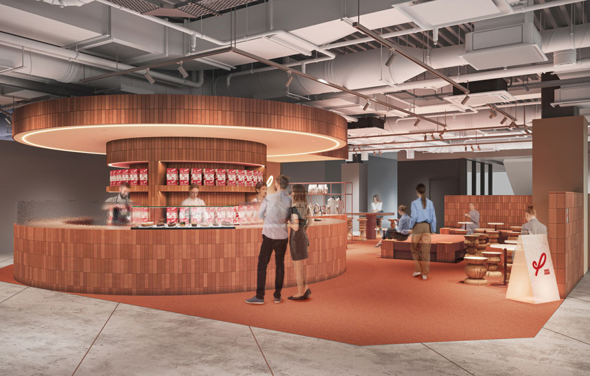 Phi cream & croissantの店舗外観