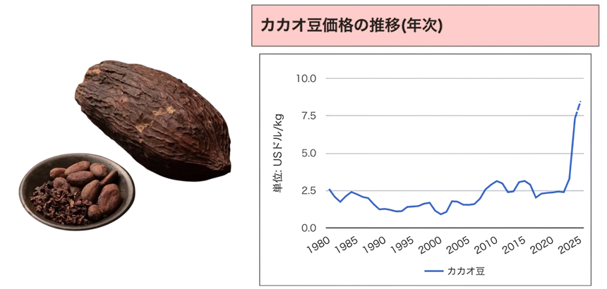 カカオ価格の高騰