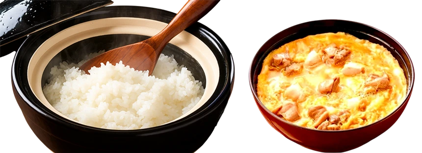 ふわとろ卵の 親子丼定食（ご飯・油そばともに大盛無料）
