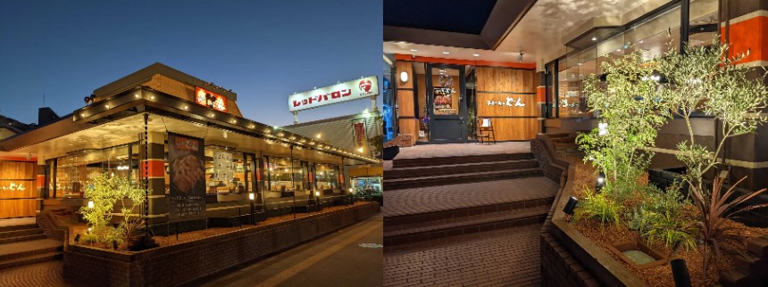 店舗外観（夜）