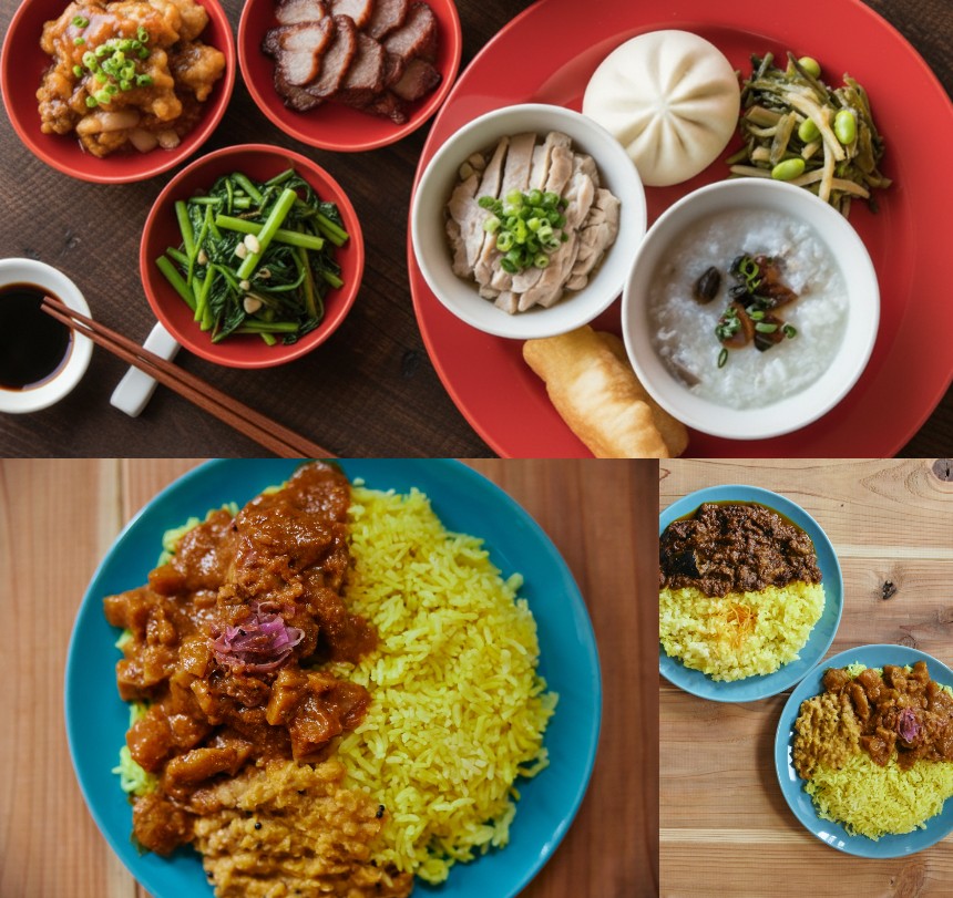 中国式の朝ごはんと特製スパイスカレー