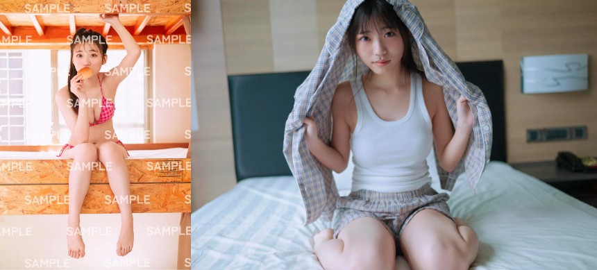 透明感×ピンクビキニ