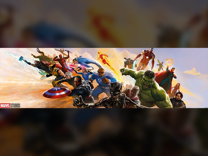 巨大壁画「マーベル・スタジオ オリジナルアート シーニック」