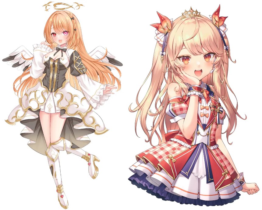 Vtuberの「駄天使ぼたん」と「吉良きらり」