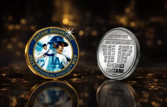 大谷翔平 3年連続MVP記念メダル