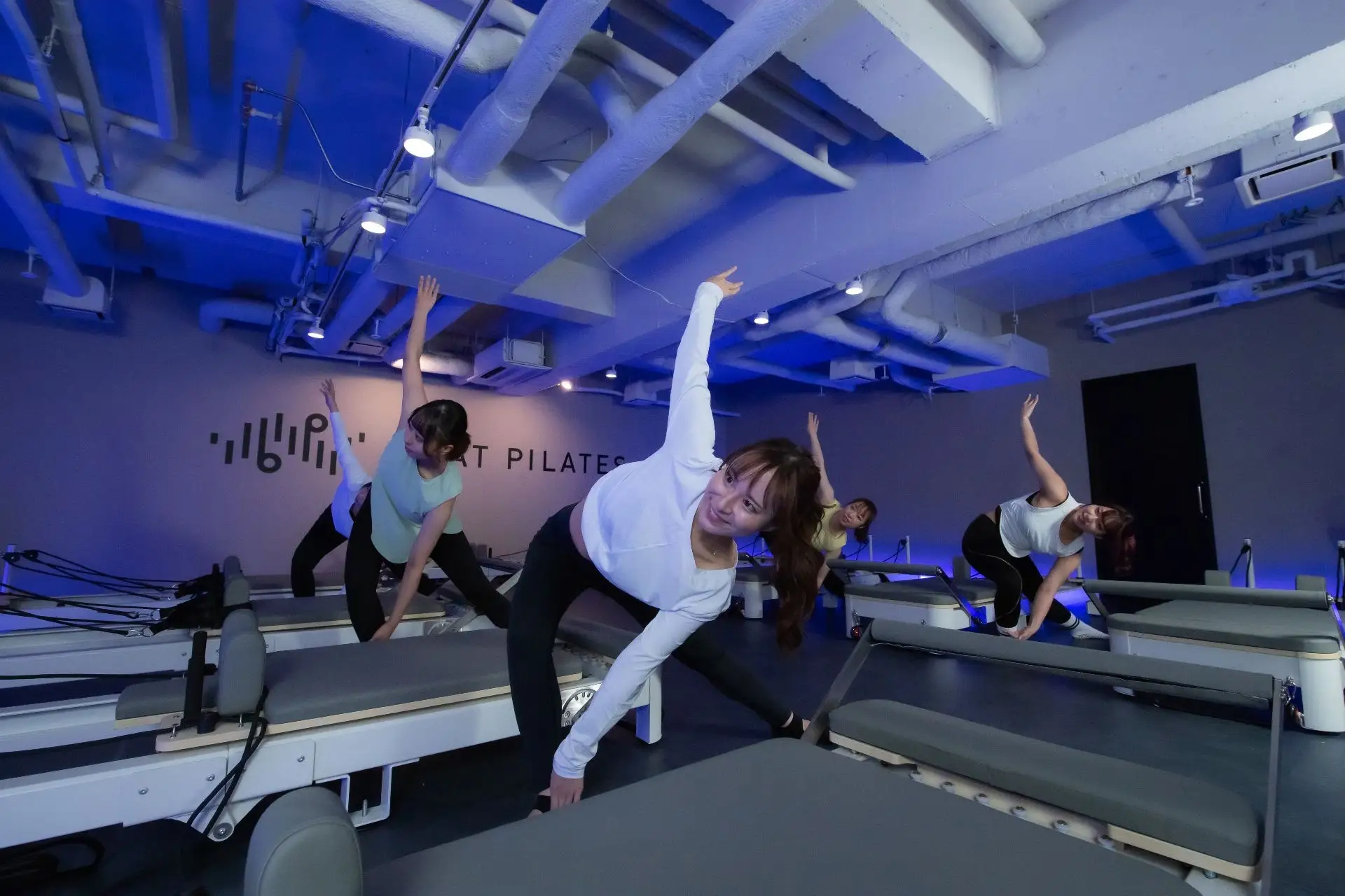 レッスンは音楽に合わせて進行