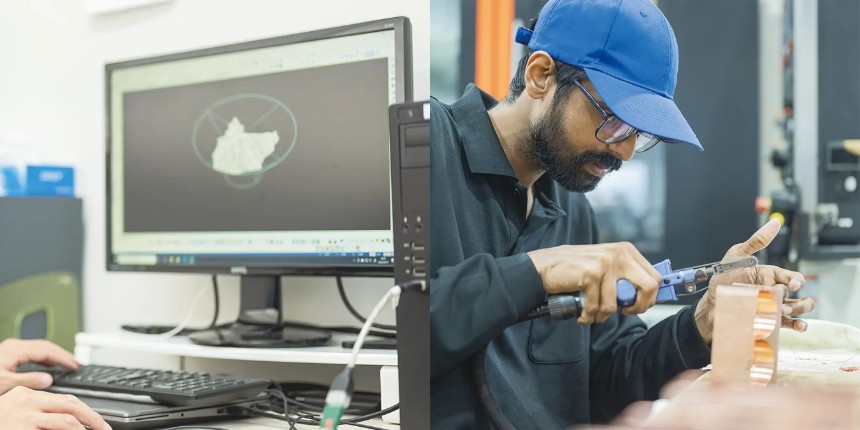 平盃（ひらさかずき）の中に、3D化した石鎚山を配置した独創的な酒器