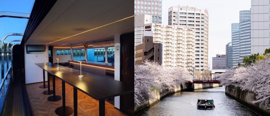 目黒川の桜を楽しめる水上クルーズ