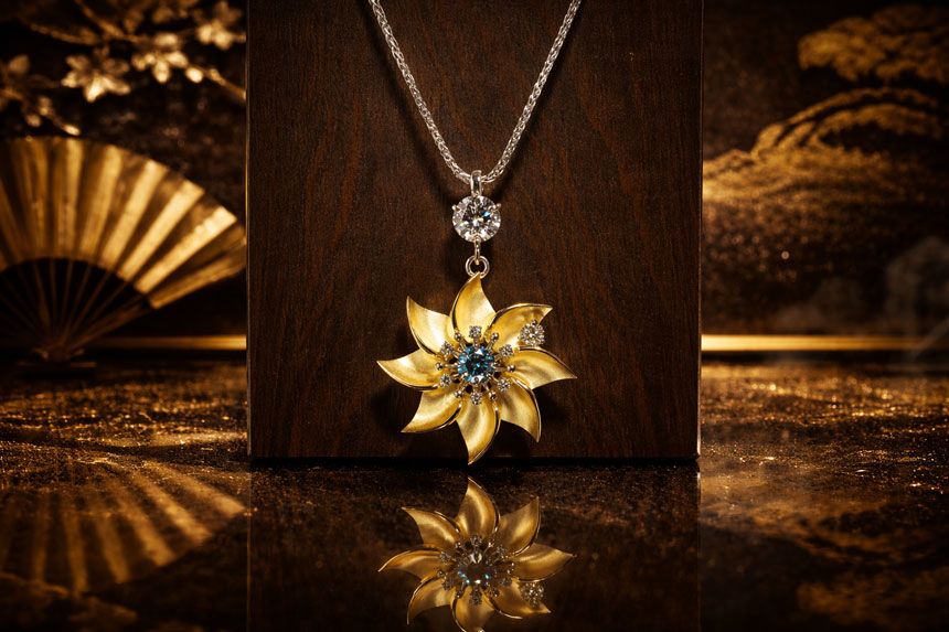 花ぐるま ネックレス