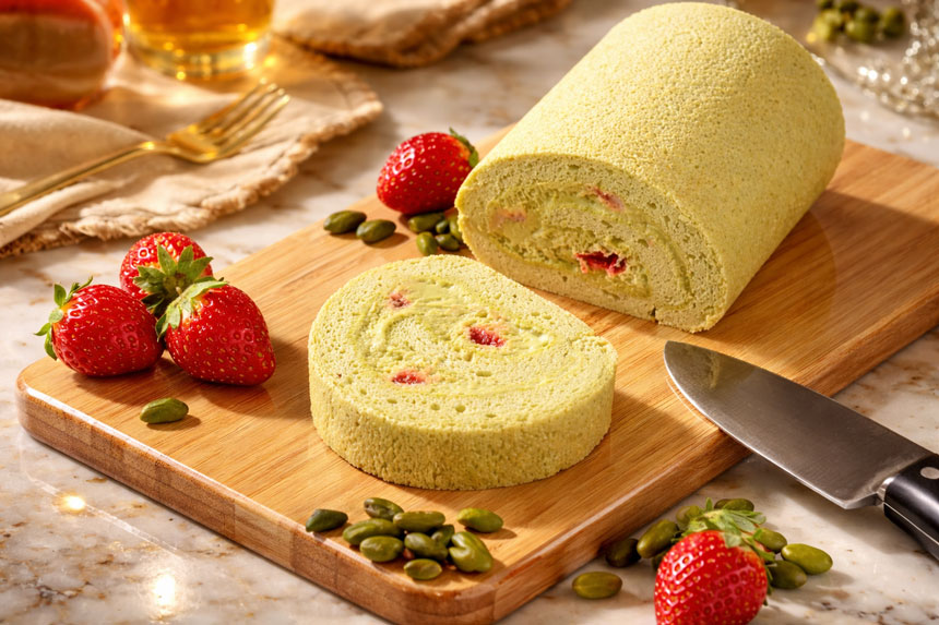 ピスタチオのふわもちロール