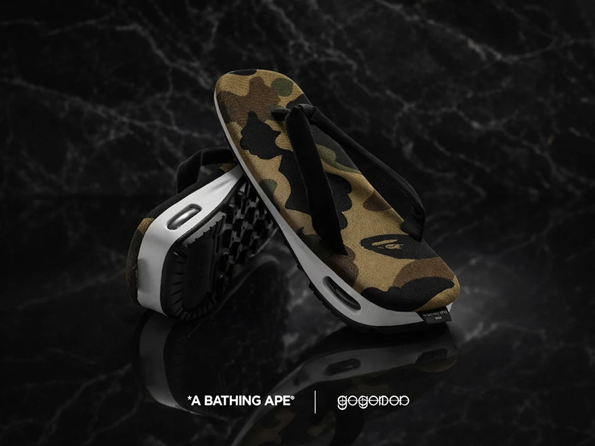 A BATHING APE® × goyemon「unda -雲駄-」