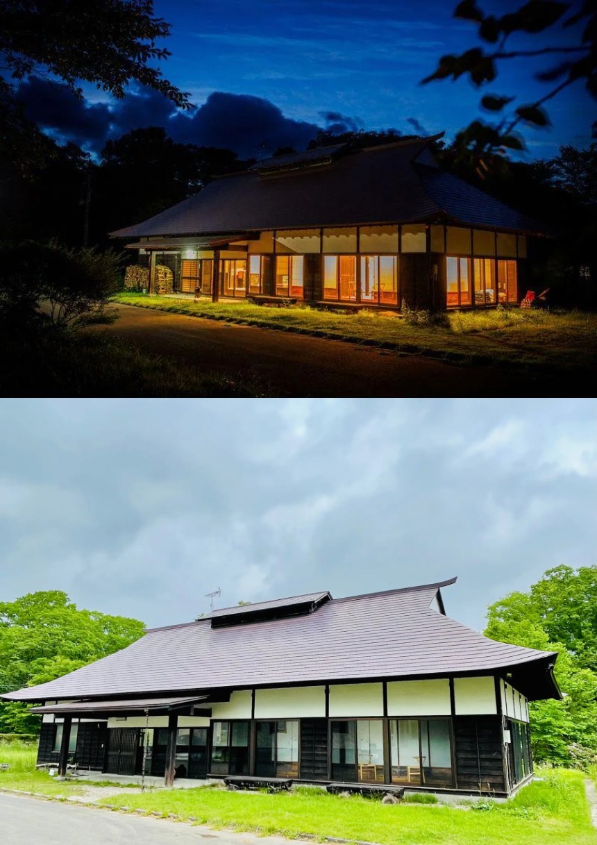 天然温泉付き古民家宿