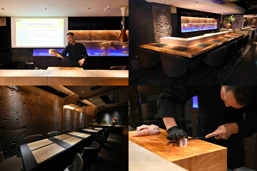 虎ふぐ解体ショー