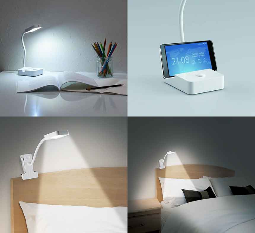 スマホ置き場を搭載