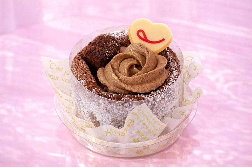 母の日 チョコレートのフラワーケーキ