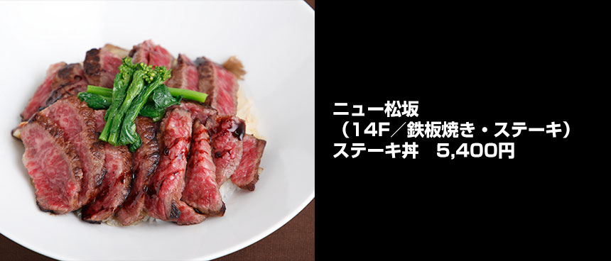 ニュー松坂のステーキ丼