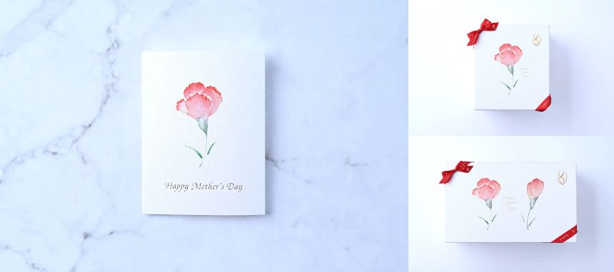 母の日のメッセージカードが付属