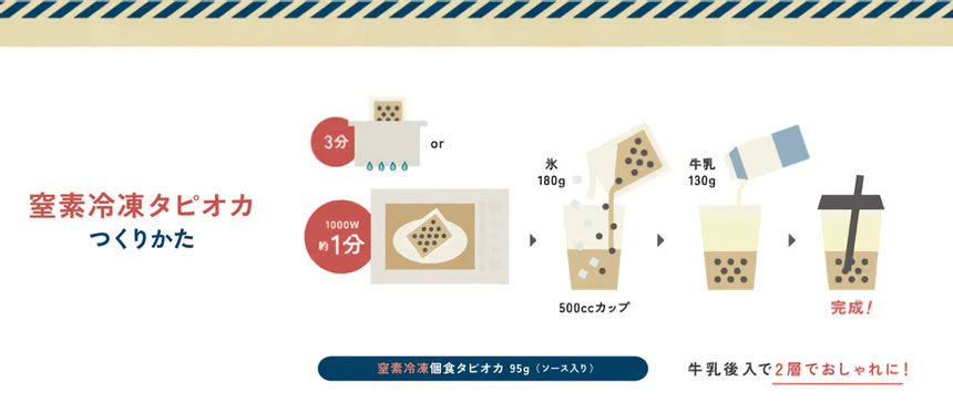 冷凍タピオカつくりかた