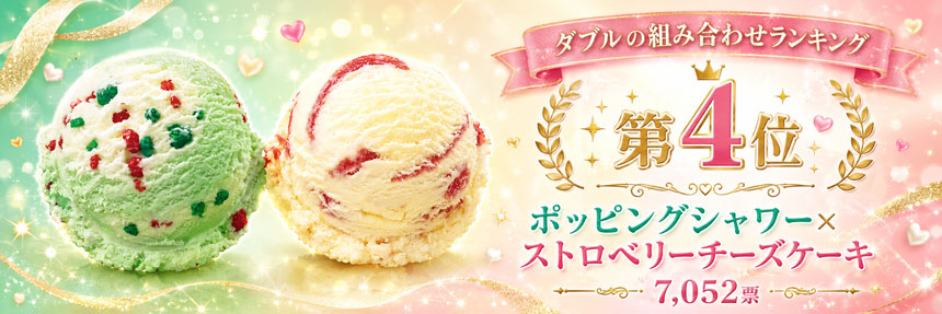 ポッピングシャワー × ストロベリーチーズケーキ