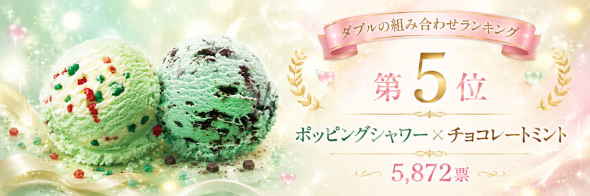 ポッピングシャワー × チョコレートミント