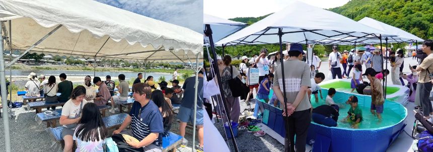 嵐山若鮎祭の風景